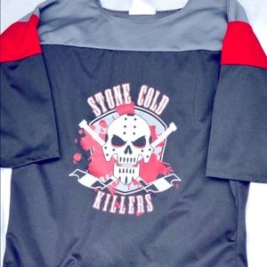 Halloween Shirt Boy's Black Gray and Red  Child M